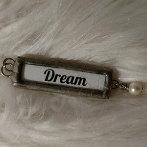Dream/Believe picture frame pendant